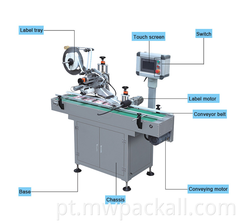 Máquina de rotulagem de latas planas automáticas /máquina automática de marcador de garrafas de marcação de superfície plana
